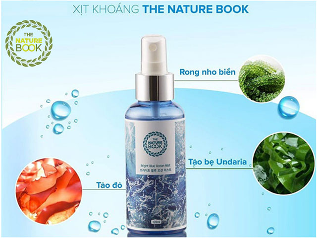 Thành phần của Xịt Khoáng Dưỡng Ẩm Làm Trắng Da The Nature Book Hàn Quốc
